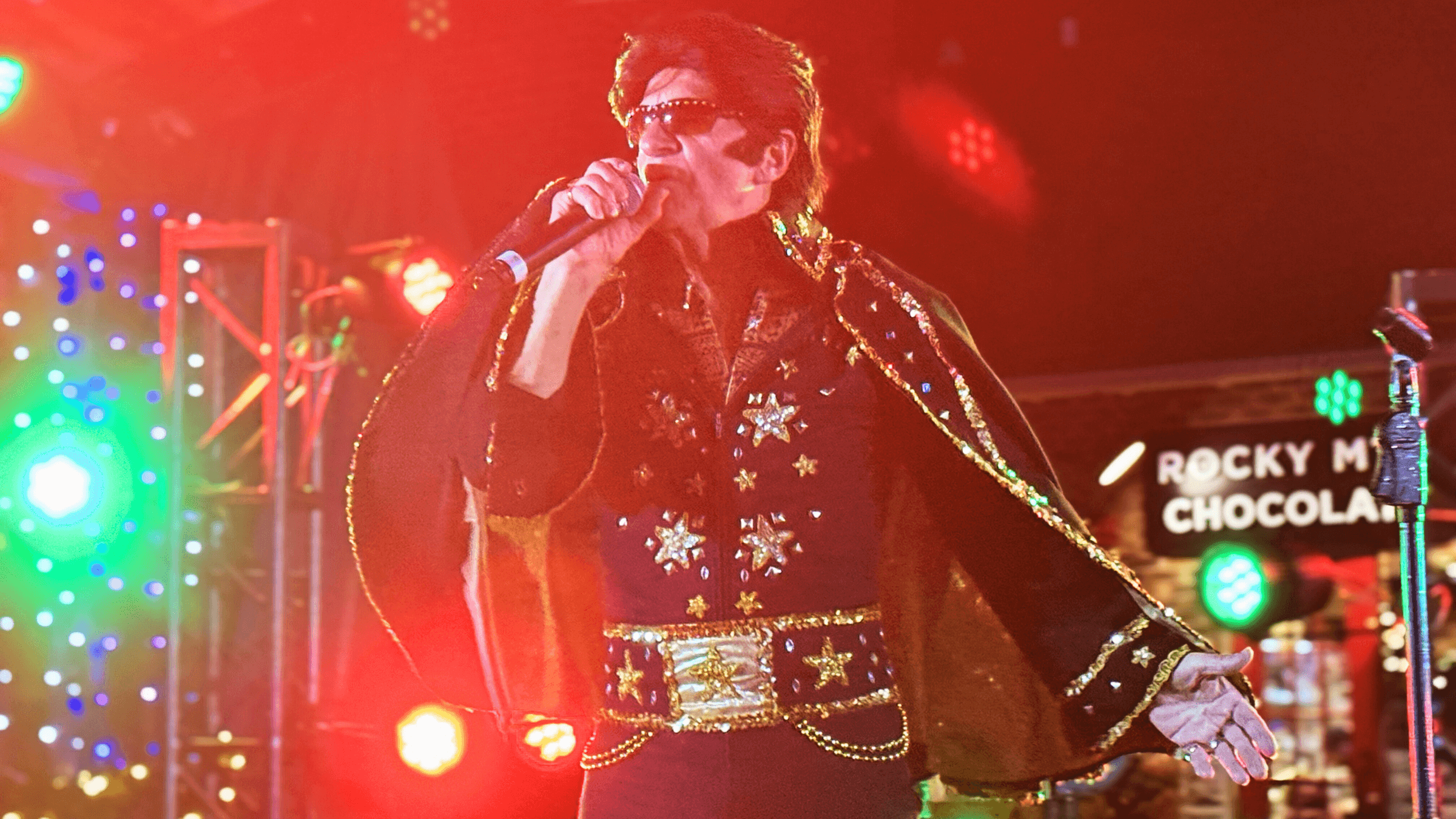Renowned Elvis impersonator, Johnny Scats, performs A Blue Christmas: Elvis Tribute on the Subaru Stage