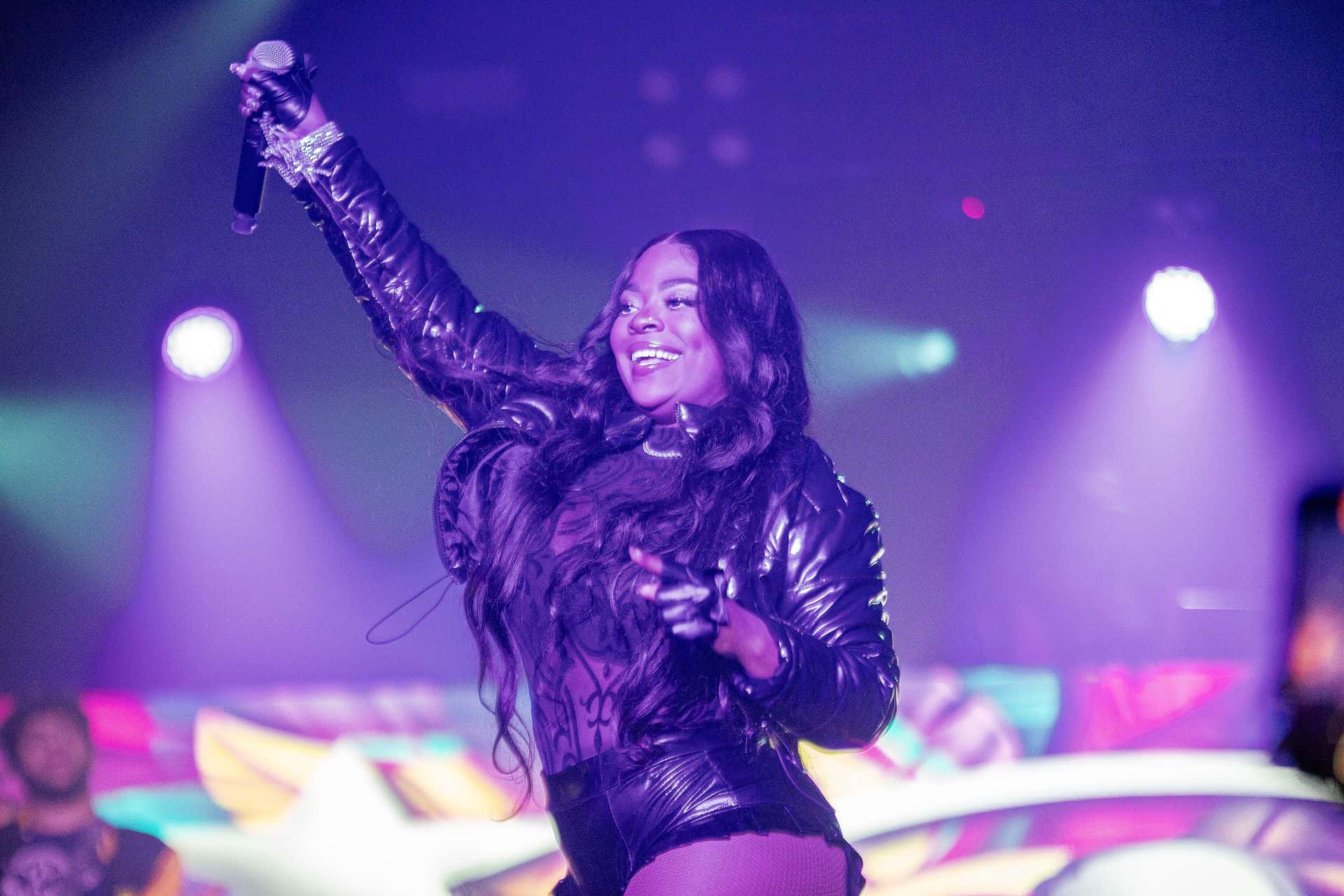 Caribbean Winterfest 2025 headliner, Anika Berry, performing live on stage. 