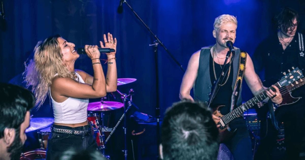 Toronto-based band, Goodnight Sunrise, performing live