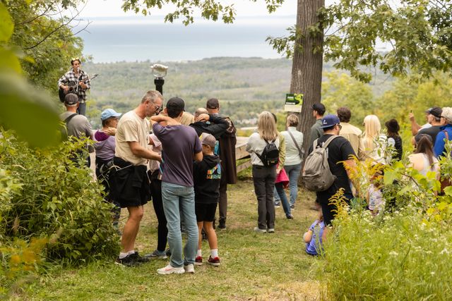 Rogan Mei performing a live acoustic set at the lookout point along the Guitar Trail.