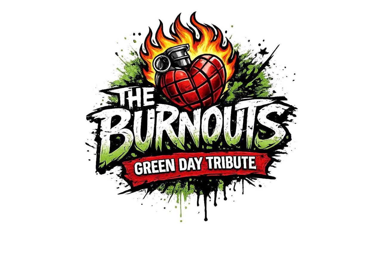 Official logo for cover band, The Burnouts: Green Day Tribute.