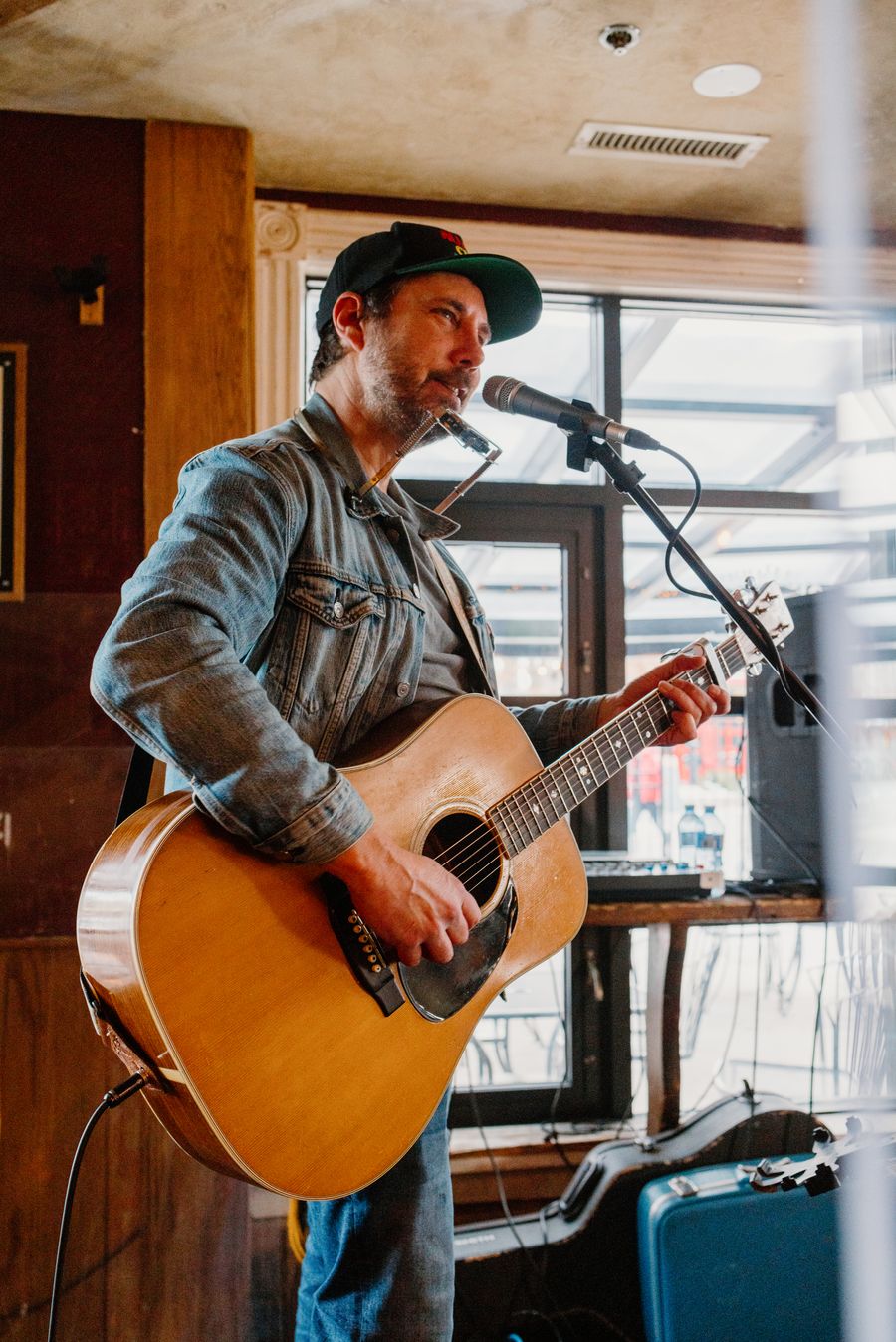 Solo acoustic artist performing live at MJ Byrne's Irish Pub in the Village.