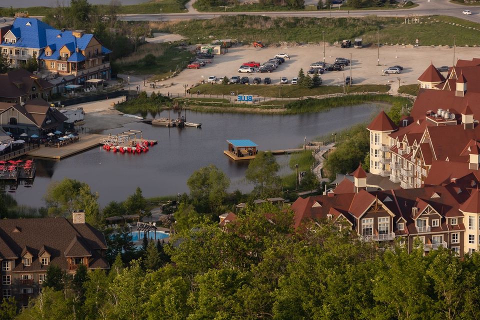 A photo of the village from the top of the mountain.