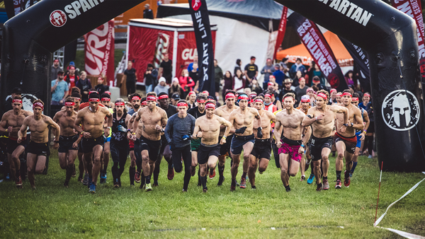 A photo of the start line from the fall Spartan Race. 