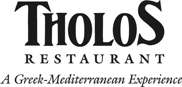 Official logo for Tholos Restaurant in the Village